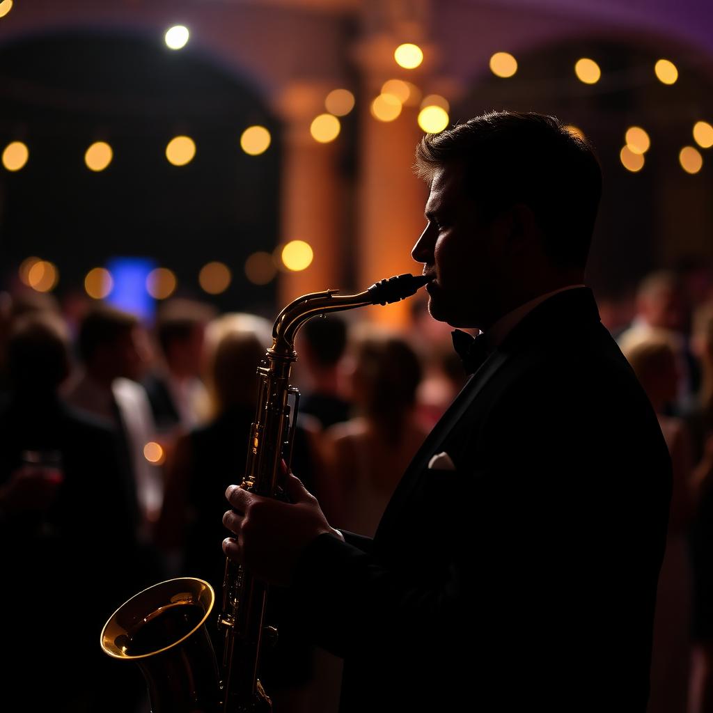 Silhouette during cocktail hour